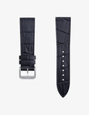 Black Embossed Alligator Leather Strap 18mm-21mm - OM Luxury