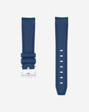 Curved Vertech Rubber Strap - Blue - OM Luxury