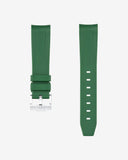 Curved Rubber Strap - Green - OM Luxury